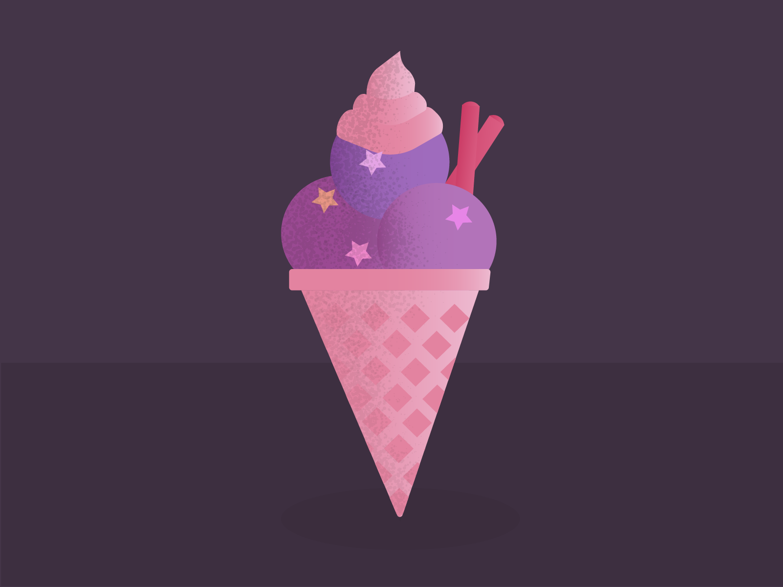 Рисуем мороженое в иллюстраторе