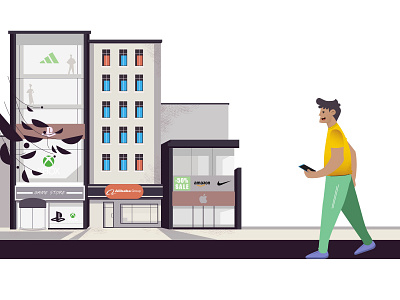 Shopping characterdesign creative ill illustration illustrator motion graphics motiongraphics vector