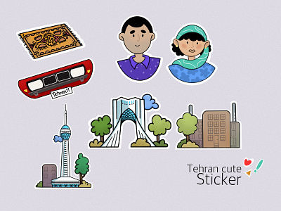 Tehran stickers