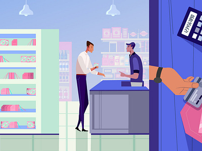 What is Namava?(in the supermarket) characterdesign design illustration motiongraphics vector