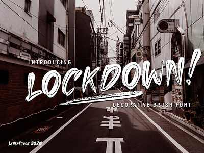 LOCKDOWN - Original hand drawn brush font