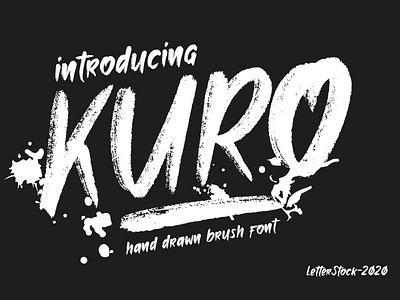 KURO - Decorative brush font