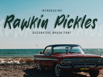[FREE FONT] Rawkin Pickles - Hand drawn brush font