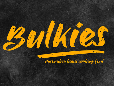 Bulkies [Textured Font]