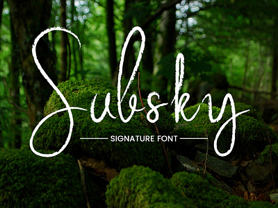 Subsky Signature font font font awesome font bundle font design fonts fonts collection lettering script font