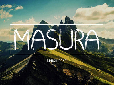 Masura brush font