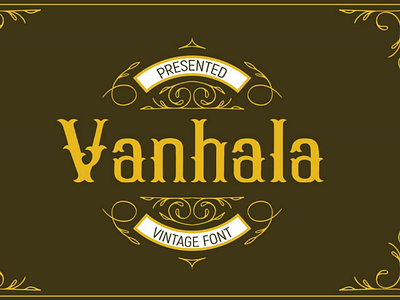 Vanhala font alphabet display font font font design lettering retro font typeface vintage vintage font