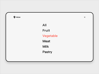 Menu page menu bar web 设计
