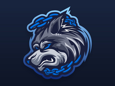 WOLF angry wolf graphicdesign logo esport logo head logoteam mascotlogo vector wolf