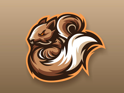 SQUIRREL design esport graphic design illustration logoinspire logos mascotlogo squirrel squirrel logo vector