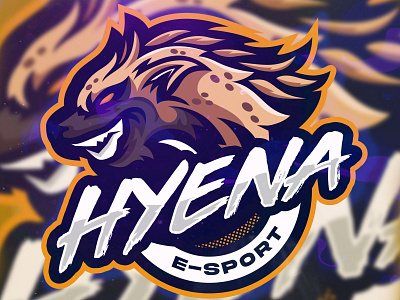 HYENA branding esport hyena logo mascot mascotlogo predator vector