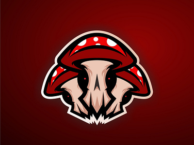 Mushroom esport logo logoesport logoinspiration mascot mascotlogo mushroom mushroomdesign sticker