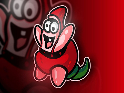 PATRICKSTAR + CHILI charachters chili esport esportlogo funny design logo design mascot mascot logo mascot logos patrickstar red