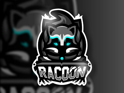 RACOON animal brand branding dark esport logoanimal logocool logodsign logoesport logoinspiration mascot mascotlogo racoon vectoranimal