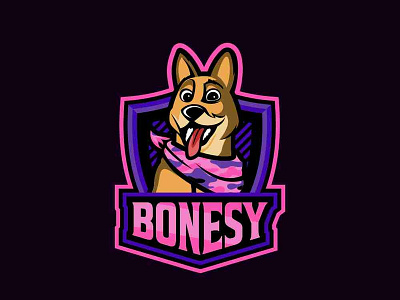 BONESY bonesy branding branding agency cool esport fornite gaming illustration logo mascot mascot logo mascot logos mascotlogo vector vintage