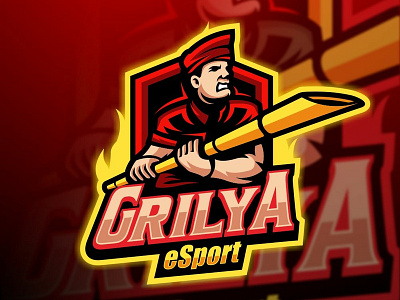 Grilya eSport branding cartooning cool design drawing esport esportlogo esports gaming illustration logo logoinspiration mascot mascot logo mascot logos mascotlogo mobilelegend team vector yourteam