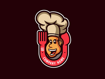 CHEF MARICEF branding cartoon character chef illustration logo logodesign logotype mascot mascotlogo masterchef restaurant restaurant logo vector