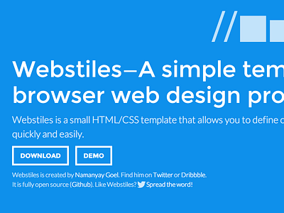 Webstiles - A simple template for web designers web design website