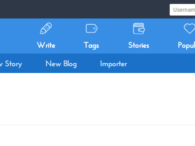 [WIP] Client site blue flat icons web design