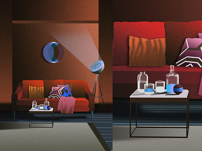 Interior Lights Illustration