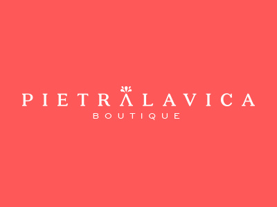 PL boutique lava logo stone volcano