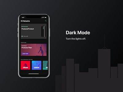 PoseHack - Dark Mode app app design app ui apple dark dark app dark mode dark theme dark ui fitness fitness app google dark ui ios 13 material design ui ui design uidesign uiux ux design uxdesign