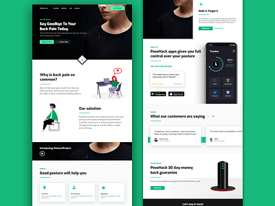 PoseHack landing page ecommerce ecommerce design ecommerce website design font landing design landingpage landingpagedesign typography website website design