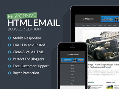 Responsive Blogger Email Template