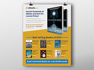 Book Store Flyer adobe book book store ebook flyer kindle photoshop psd