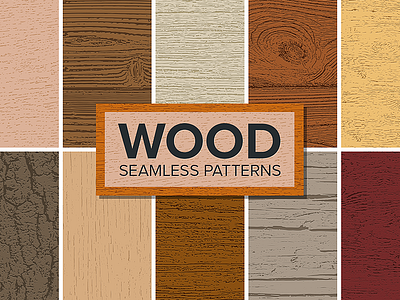 Wood Seamless Patterns