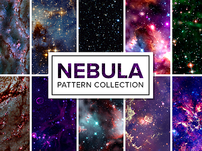 Nebula Pattern Collection cluster cosmo galactic galaxy nebula pattern seamless space tileable universe