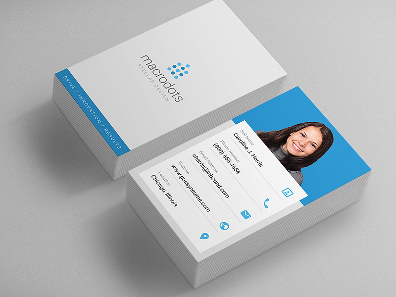 Material Design Business Card by Derek Bess on Dribbble