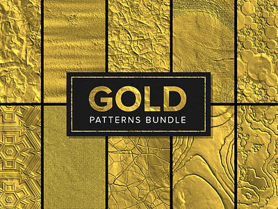 Elegant Gold Pattern Collection collection elegant fleece gold golden metal nugget pattern precious