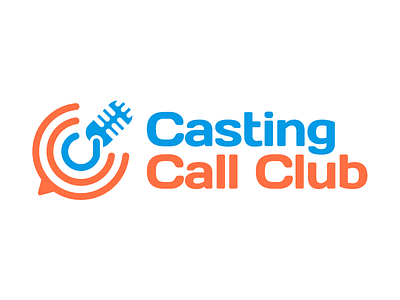 Casting Call Club Logo audio call casting club community mic microphone radio sound talk
