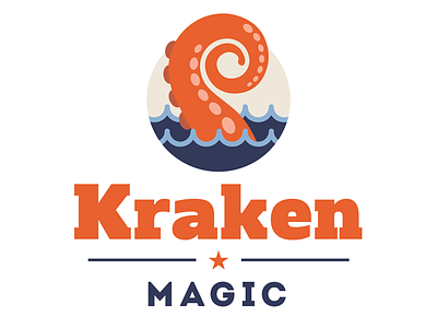 Kraken Magic Logo Design concept design kraken logo magic magic the gathering mockup