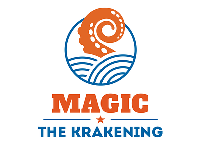 Magic The Krakening Final Logo logo design magic logo magic the gathering pirate logo sea logo water logo