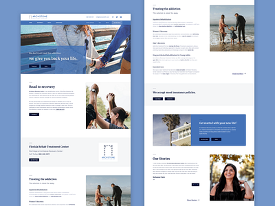 Recovery Center / Web Design Concept