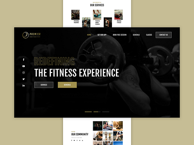 Fitness Studio / Web Design Concept