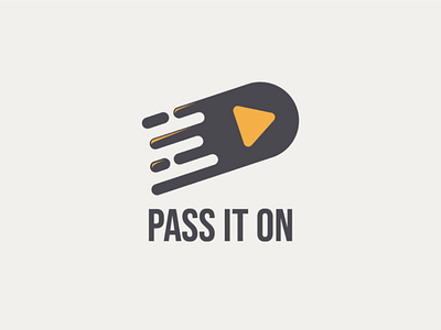 Pass It On adobe illustrator bold content entrepreneurs friendly illustration modern pass play play button social media video