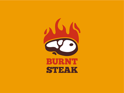 Burnt Steak adobeillustrator illustration logo steak vector