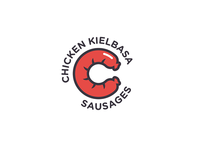 Chicken Kielbasa Sausage adobe adobe illustrator artwork bold branding design foodillustration illustration logo rounded sausage vector