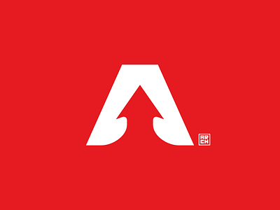 A bold cool design illustration logo modern simple vector