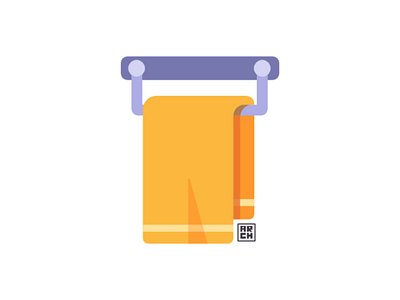 Towel 🛁 design flat flat illustration illustration towel vector