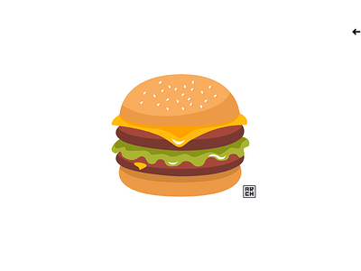 Burger 🍔 affinitydesigner art artwork clean design flat flatillustration food illustration illustrator rounded simple vector