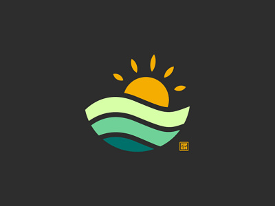 Sun adobe illustrator calm clean cool design illustration illustrator logo simple vector