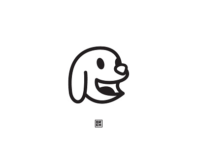 Happy Dog 🐶 adobe illustrator animal clean cool cute design illustration logo modern simple vector