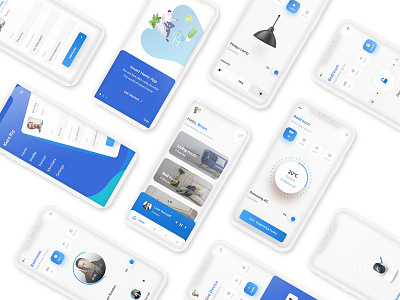 Smart Home App app app design design designer flat graphicdesigner iphonex smarthome ui uiuxdesign ux