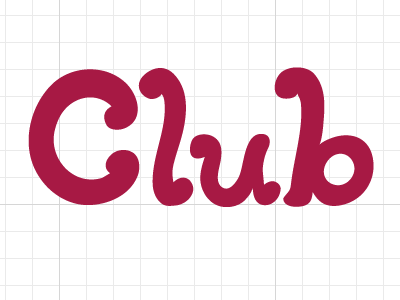 Club font