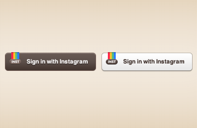 Instagram Sign In Buttons 365psd buttons day 357 instagram sign in