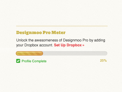 Power Up! designmoo pro dropbox progress indicator